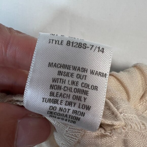 CP Shades Hampton Tapered Pants Linen Dune Natural Neutral Cropped Medium - Picture 11 of 11